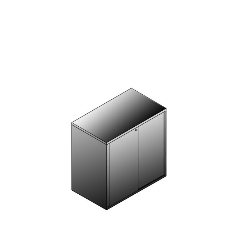 Bisley BG20821SDSBST Schiebetürenschrank 743-751 x 800 x 470 (HxBxT in mm)