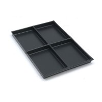 Bisley Schubladeneinsatz DIN A4 mit 4 Fächern 223P1800